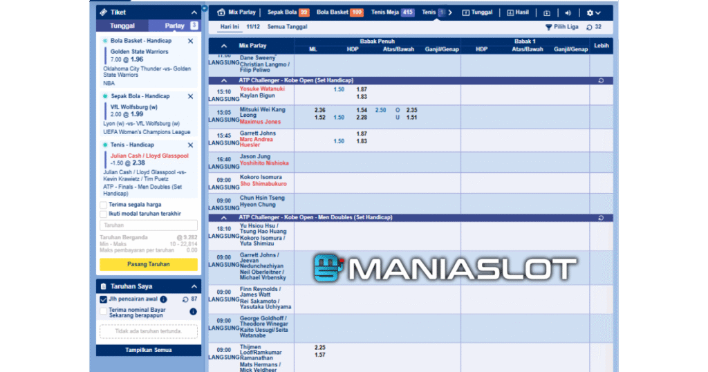 panduan mix parlay tips & trick